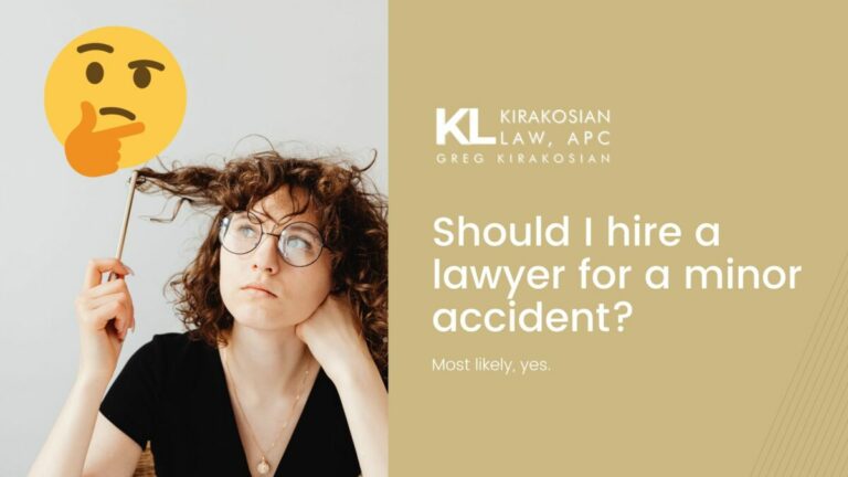 Should I hire a lawyer for a minor accident?