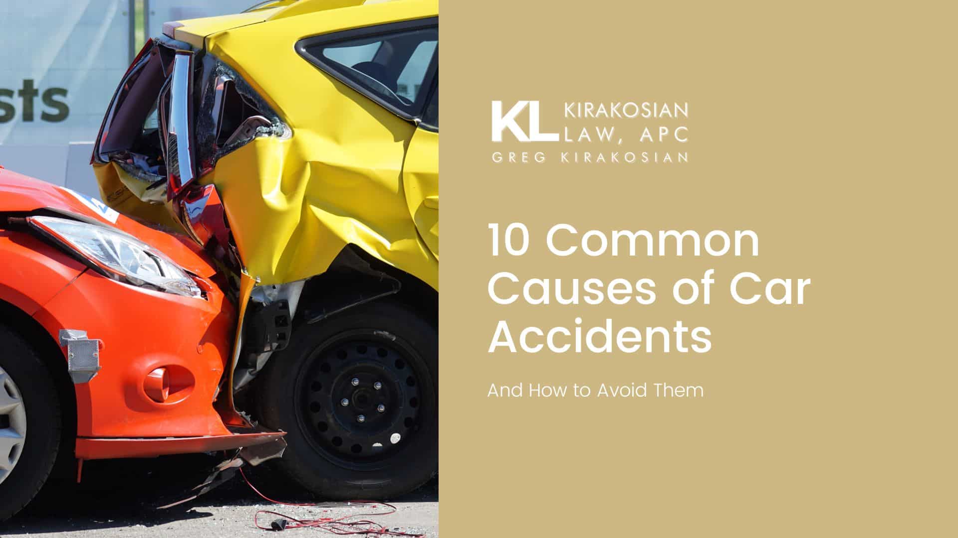 10 Common Causes for Car Accidents