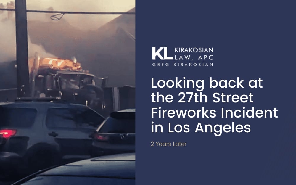 27th Street Fireworks Incident in Los Angeles