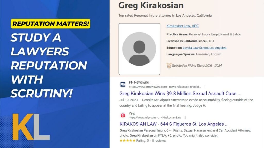 Greg Kirakosian Emotional Distress Lawyer