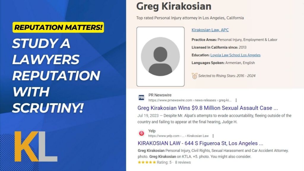 Greg Kirakosian Emotional Distress Lawyer