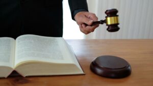 banging a gavel